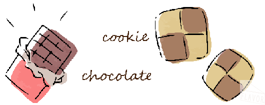 イラストチョコクッキー